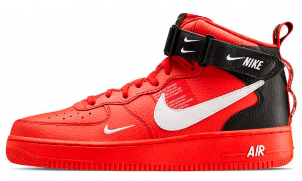 Nike air force 1 07 mid store lv8 utility rouge